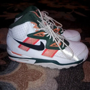 NIKE Air Trainer SC High White Pink Green CU6672-100 Sz 8.5 Women